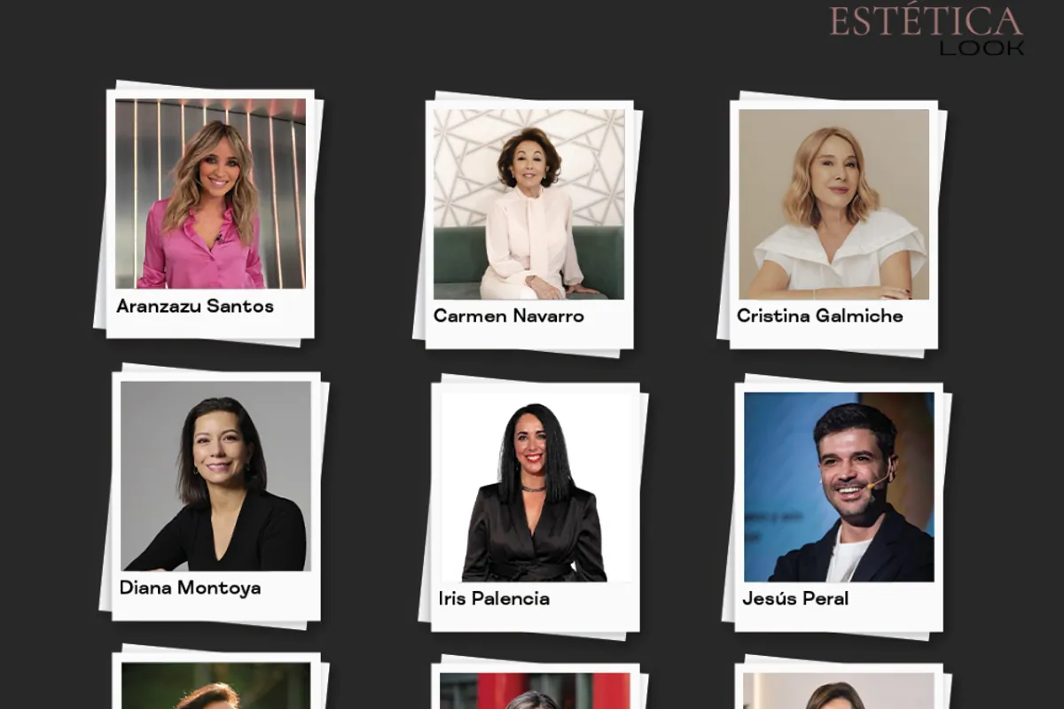 Cartel con las fotos de los ponentes del Congreso de Estética LOOK 2026