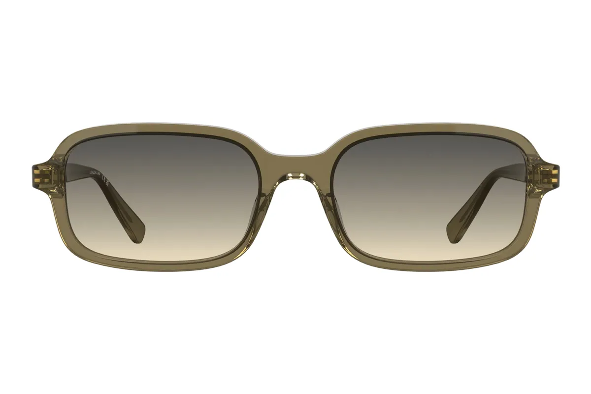 Gafas de sol Longchamp LO818S rectangulares en caqui transparente