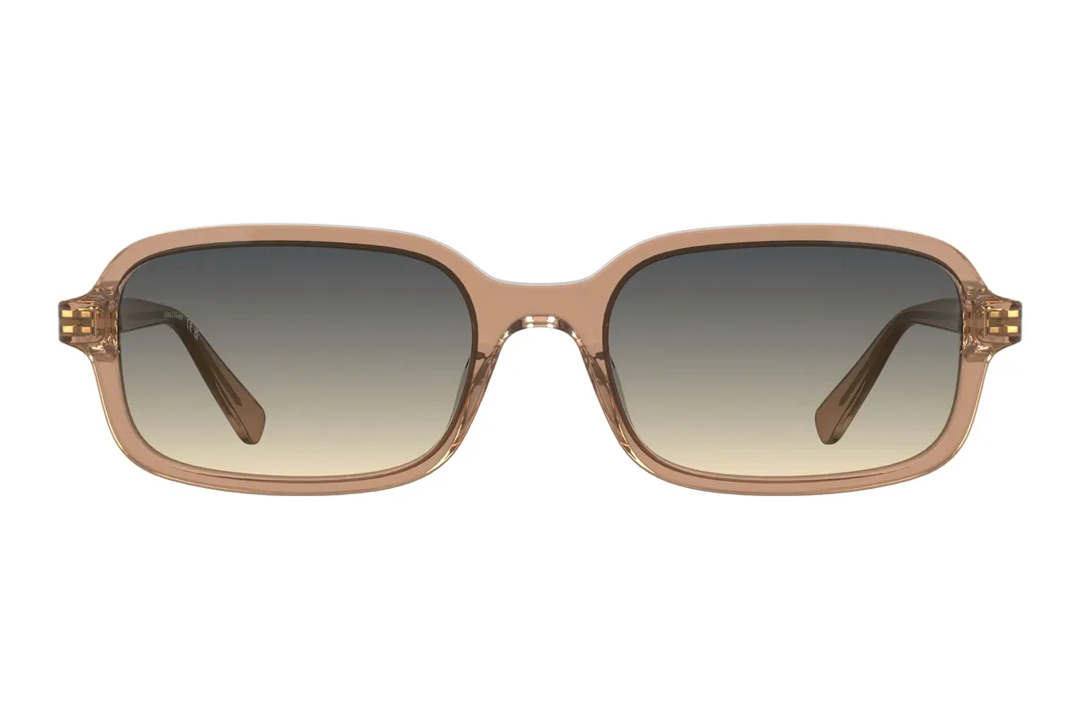 Gafas de sol Longchamp LO818S rectangulares en marrón transparente con cristal degradado