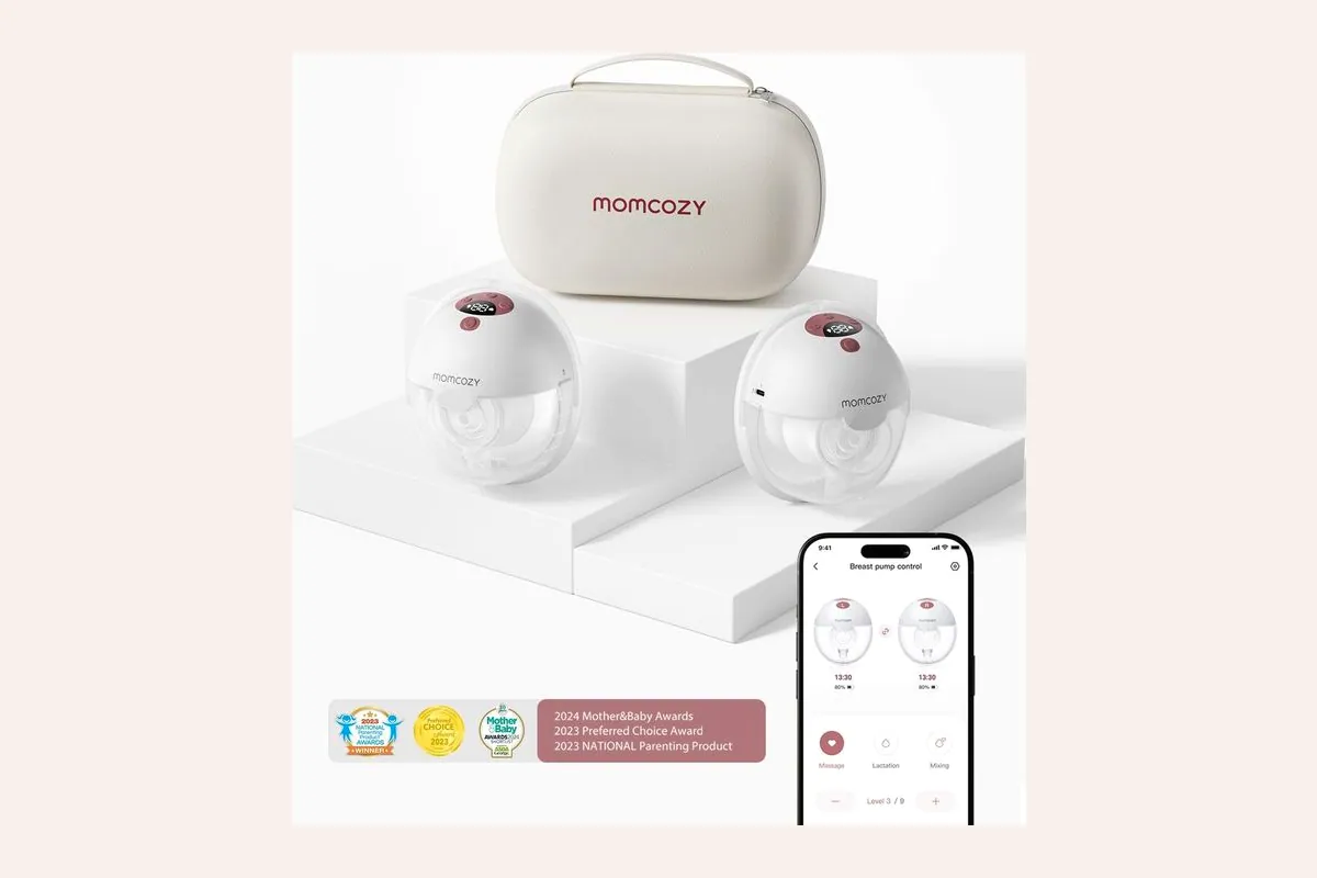 Sacaleches portátil Momcozy M5 Smart, la versión conectada