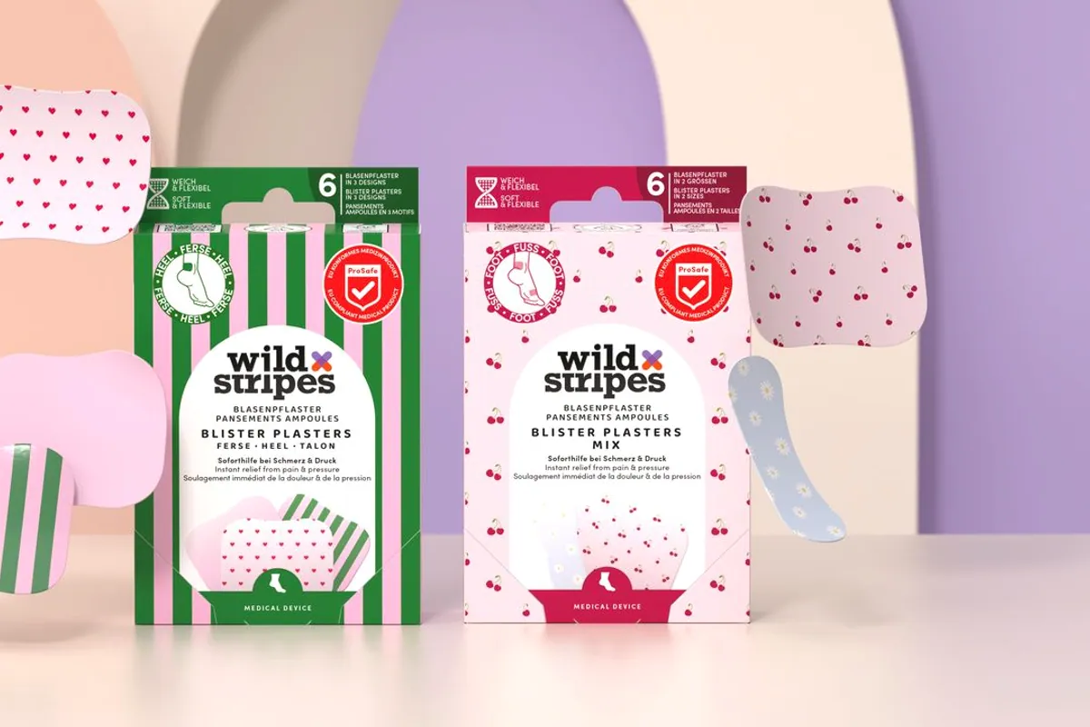 Cajas de Blister Plasters de Wild Stripes para ampollas